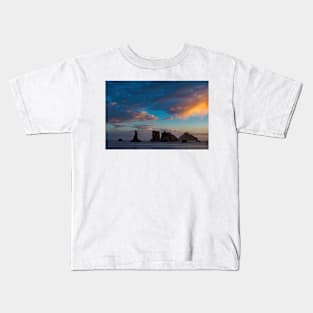 Bandon Oregon Sunset Kids T-Shirt